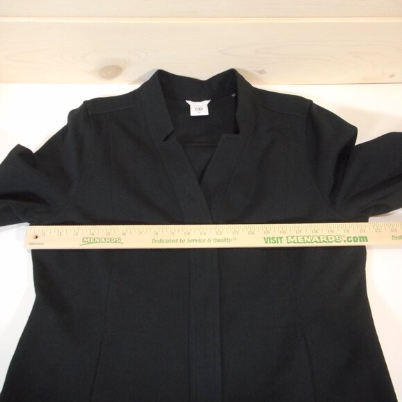 Cabi Womens XL Black Around The Clock Blazer Jacket Knit Stretch Career Zip 5480 - Picture 5 of 10